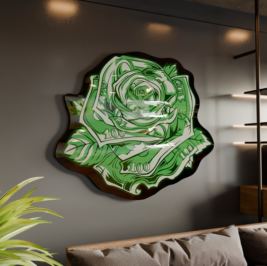 Money Rose | Wall Art